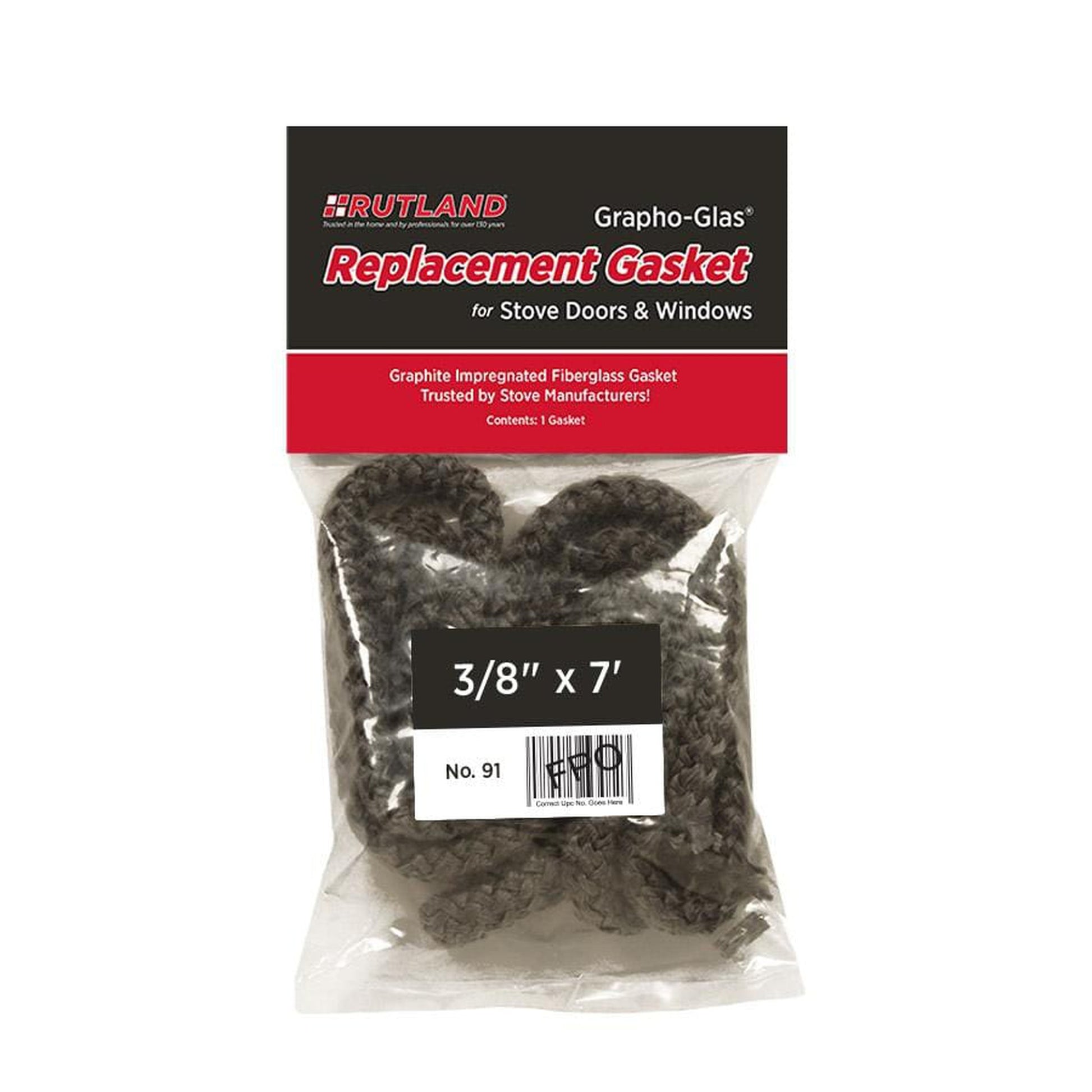 Rutland Grapho-Glas® Replacement Stove Gasket