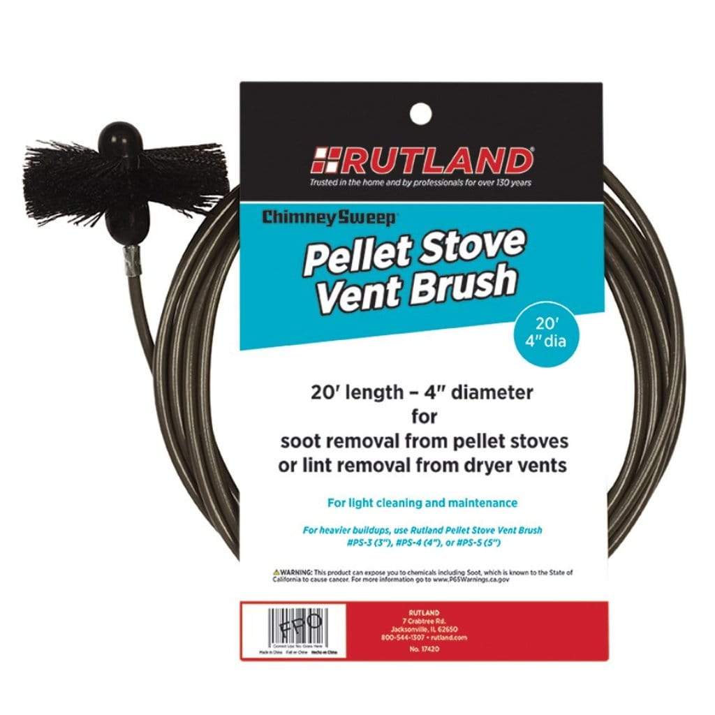 Rutland Pellet Stove Vent Brush with Handle