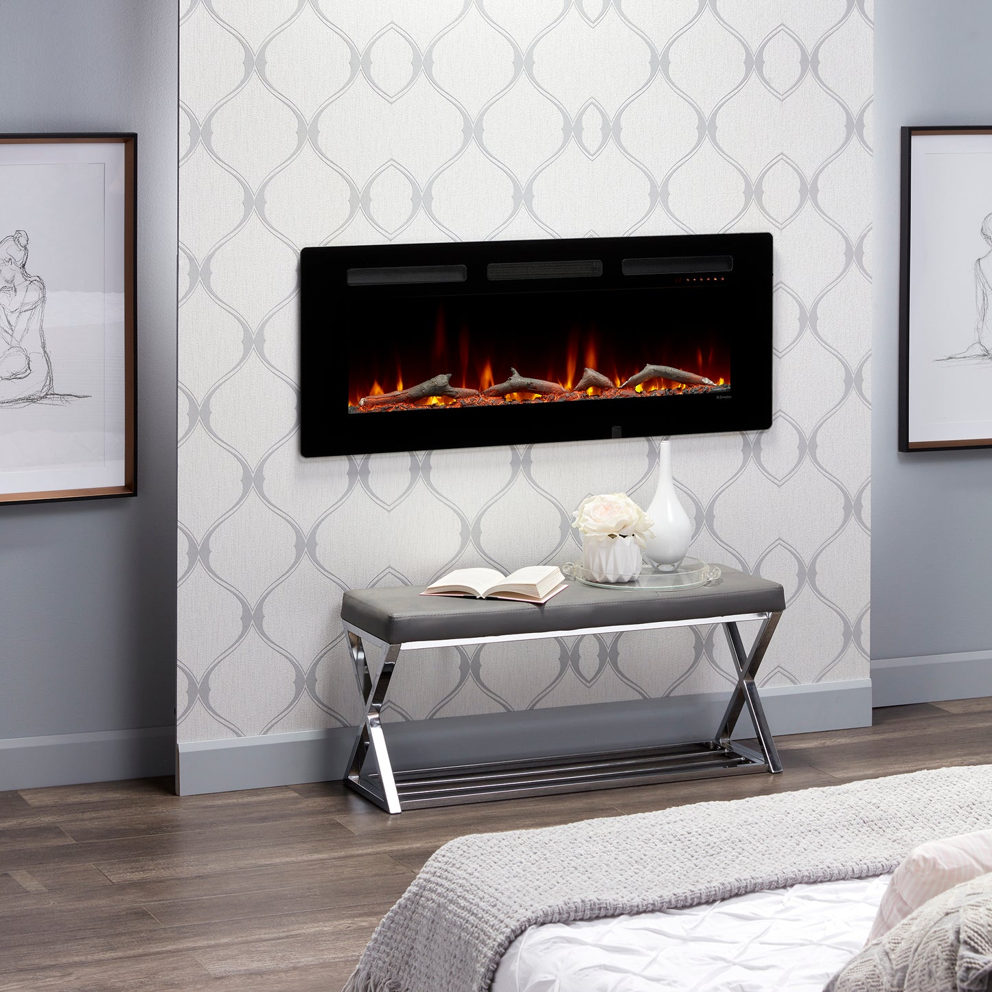 Dimplex Sierra 48" Wall-Mounted / Tabletop Linear Electric Fireplace