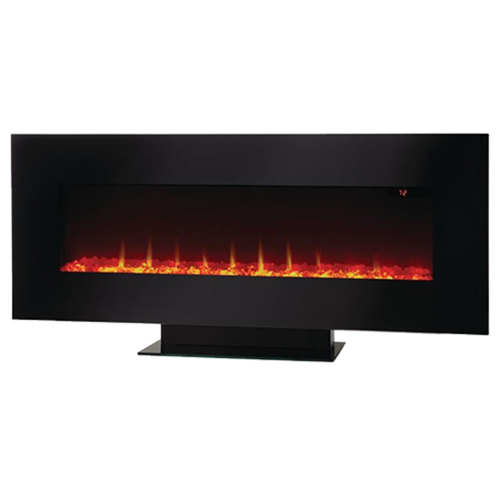 SUNHEAT SHWMFP42 42" 1500W Black Wall-Mounted Electric Fireplace With Optional Table Stand