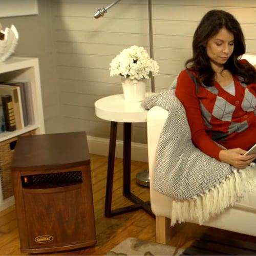 SUNHEAT USA1500 13" Mahogany Electric Portable Infrared Heater