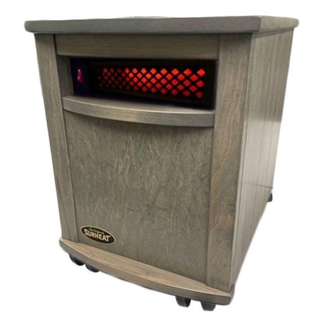 SUNHEAT USA1500-A 13" Driftwood Maple Amish Hand Crafted Infrared Electric Portable Heater