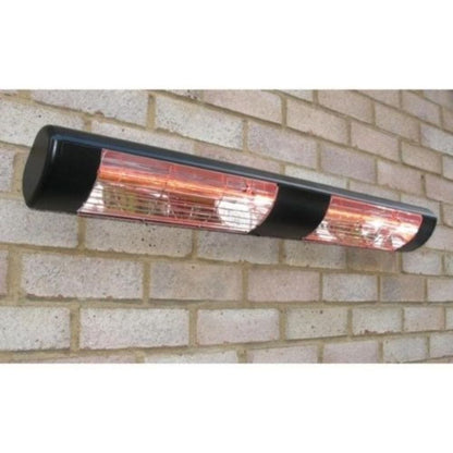 SUNHEAT WL-30B 38" Black 3000W Wall-Mount Infrared Electric Heater