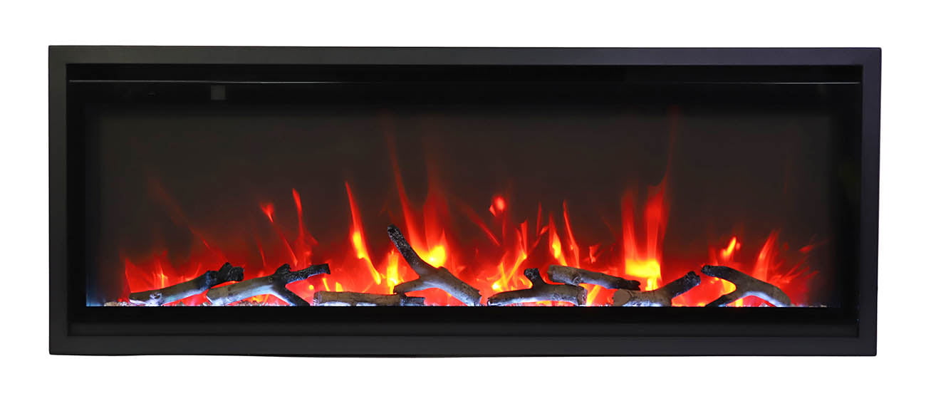 Remii by Amantii 45" Extra Slim Wall Mount Electric Fireplace with Black Steel Surround