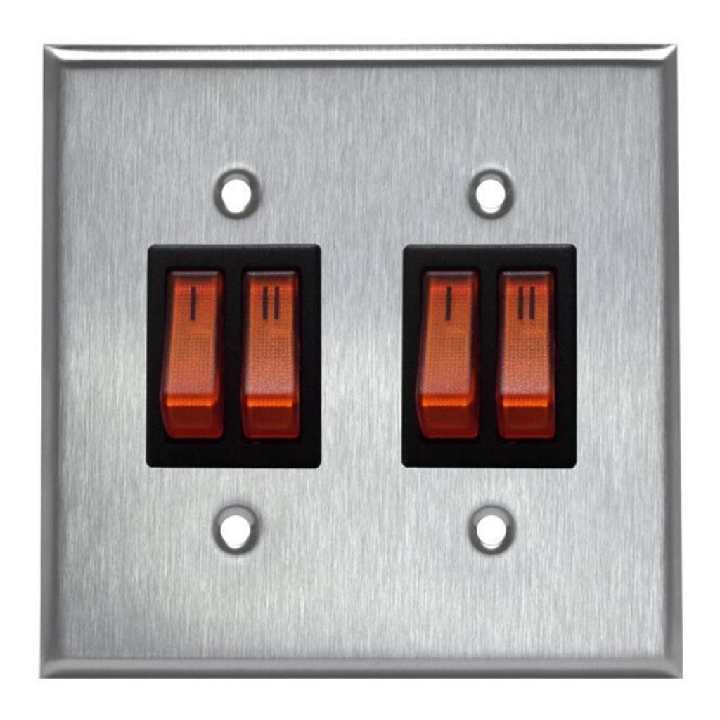 Schwank Two Stage Control Illuminated Switch Gang For Two Stage Gas Heaters