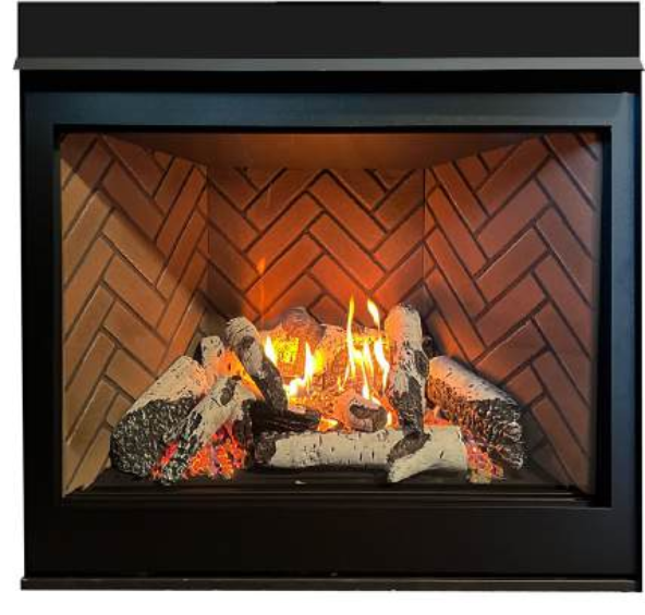 Sierra Flame by Amantii Jasper 36" Clean Face Direct Vent Natural Gas Fireplace