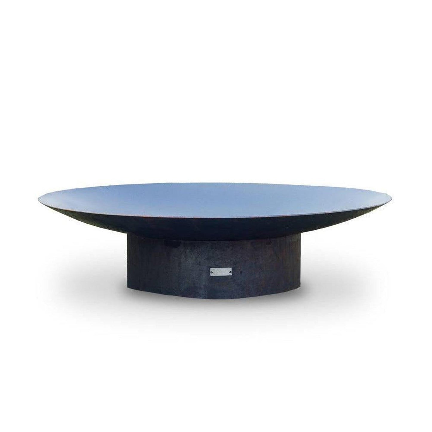 Seasons CONCAVE 48" Natural Rust Patina Wood Steel Fire Pit