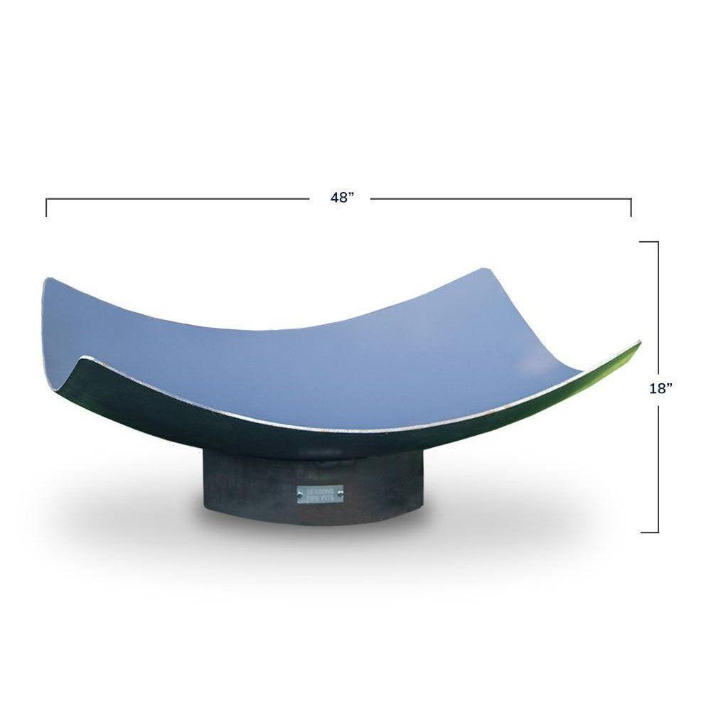 Seasons QUADRILATERAL 48" Natural Rust Patina Wood Steel Fire Pit