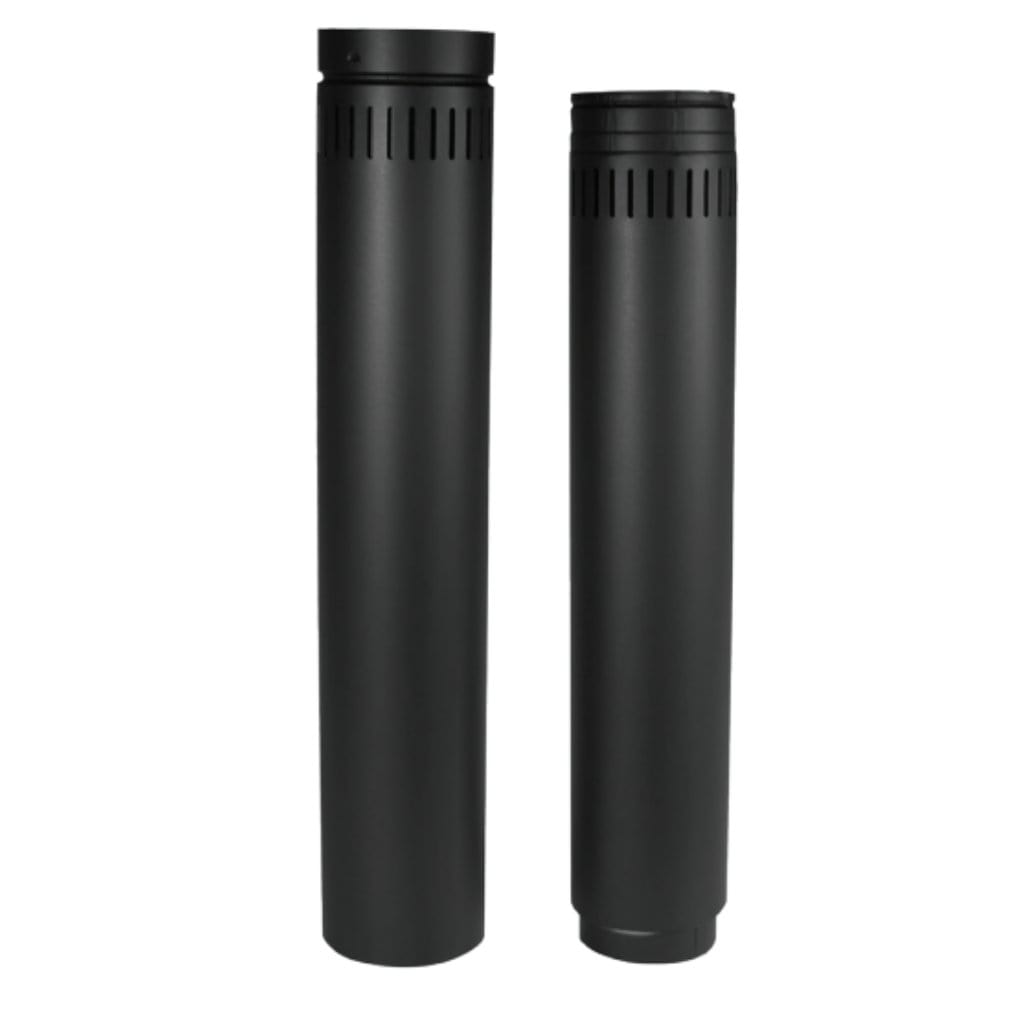 Security Chimneys Secure Black 6DL42A Double Wall Telescopic Lengths