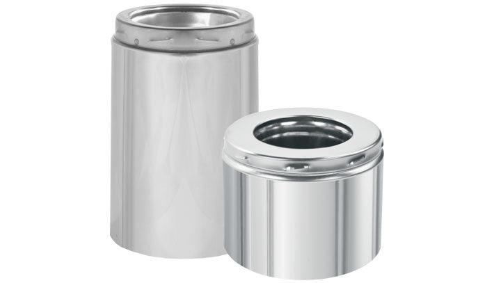 Security Chimneys Secure Temp ASHT 8" x 24" Aluminum Zinc Coated Steel Pipe Length