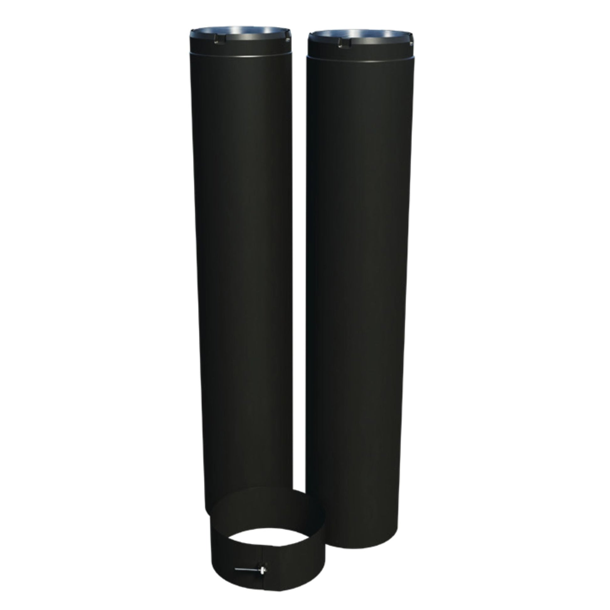 Security Chimneys Ultimate Stove 6" Black Telescopic Length