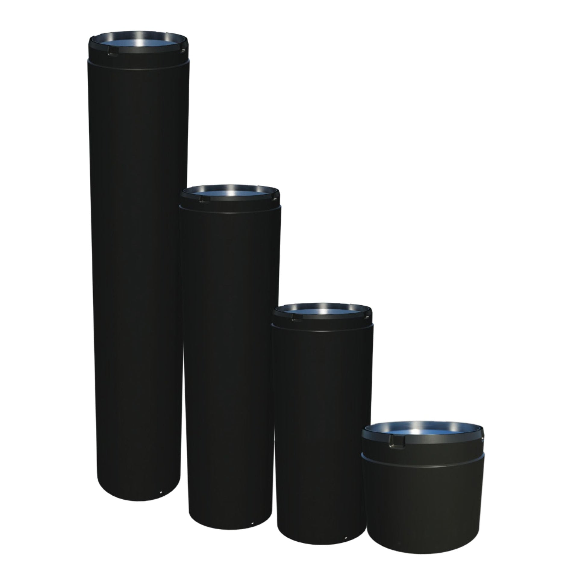 Security Chimneys Ultimate Stove 7" x 18" Black Adjustable Length