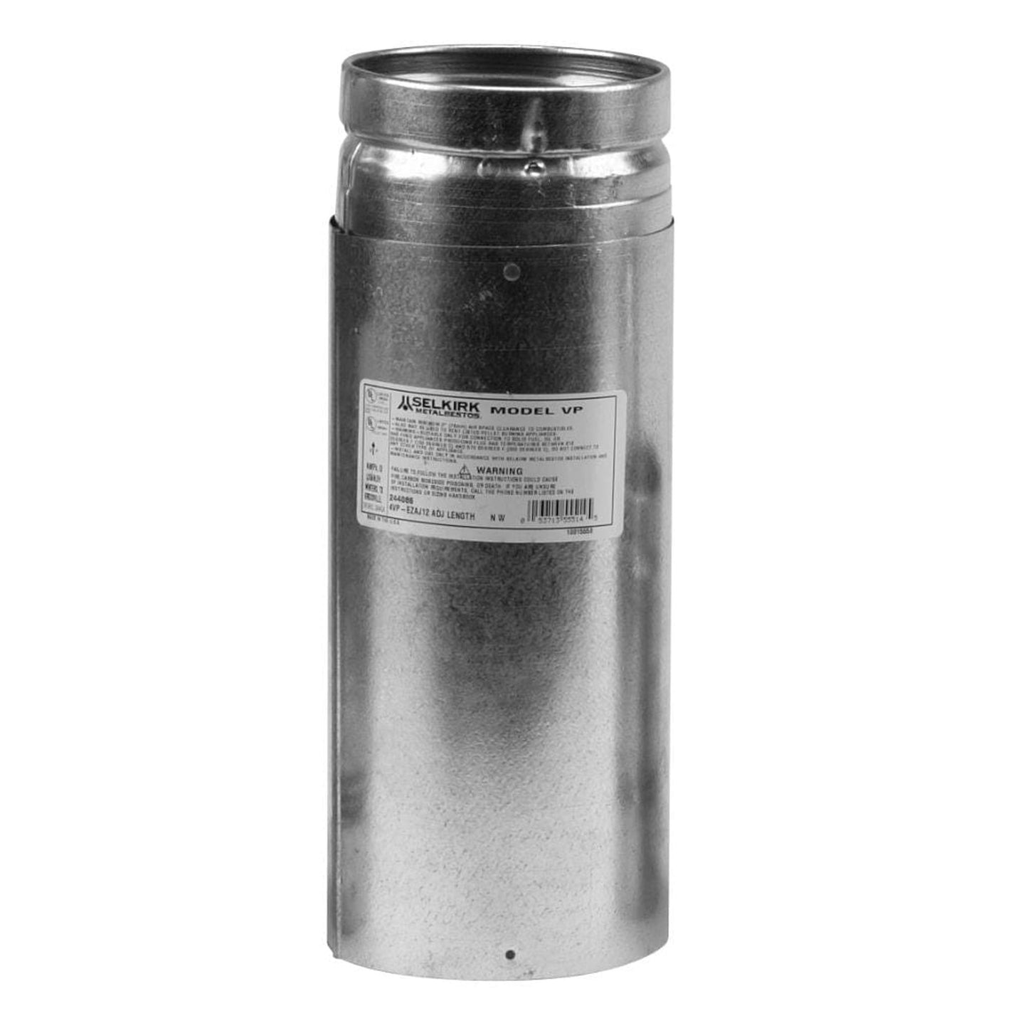 Selkirk 3"/4" x 12" Adjustable Pipe Length (Pellet Vent - VP - Type L)