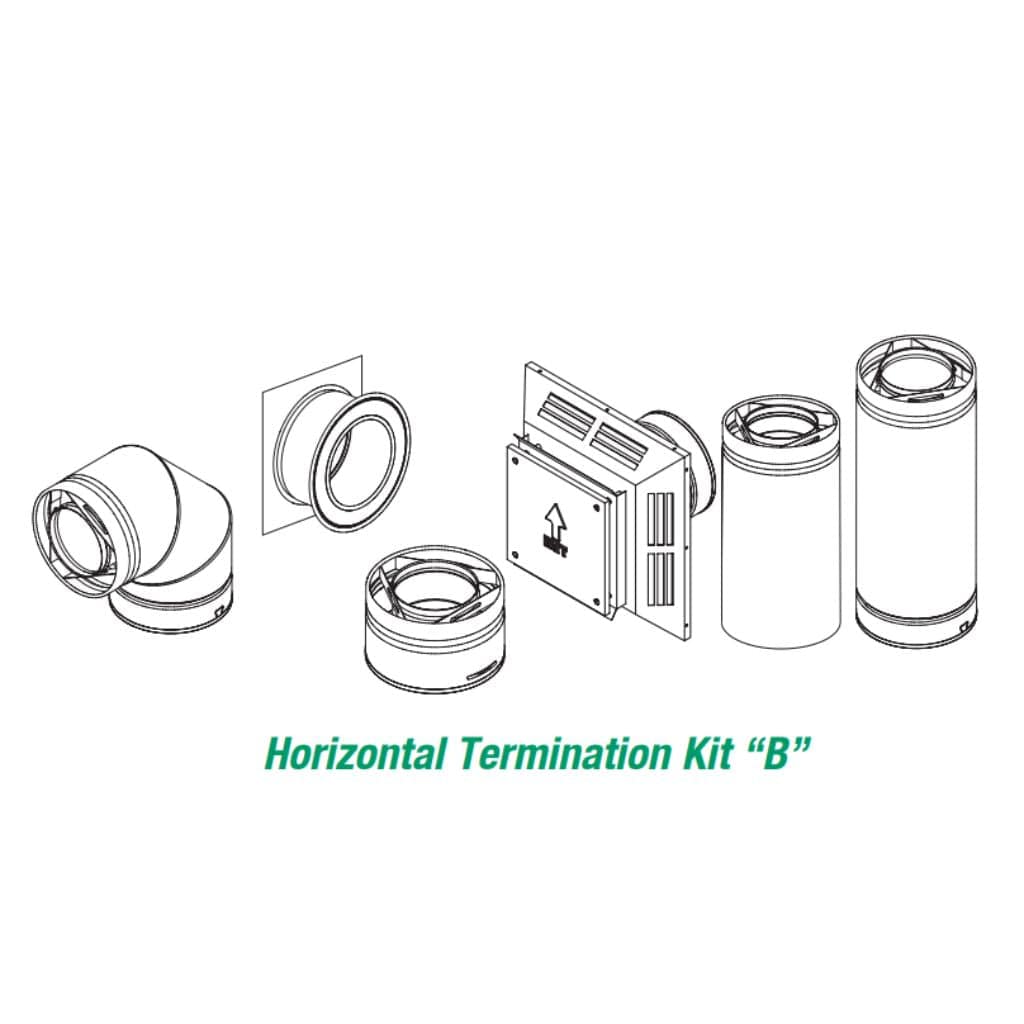 Selkirk 4" x 6-5/8" Horizontal Termination Kit (Direct-Temp Gas)