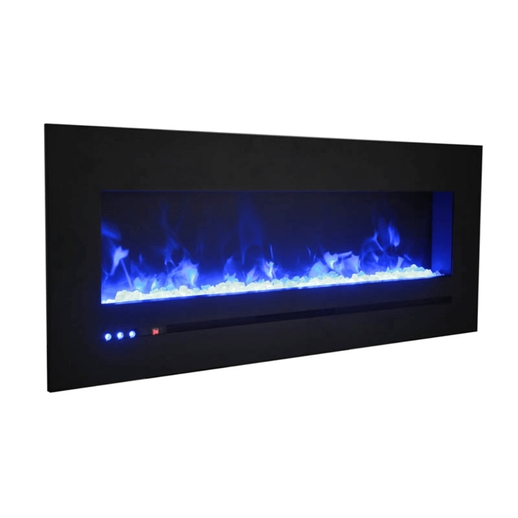 Sierra Flame by Amantii 26" Wall Mount/Flush Mount Electric Fireplace with Deep Charcoal Colored Steel Surround