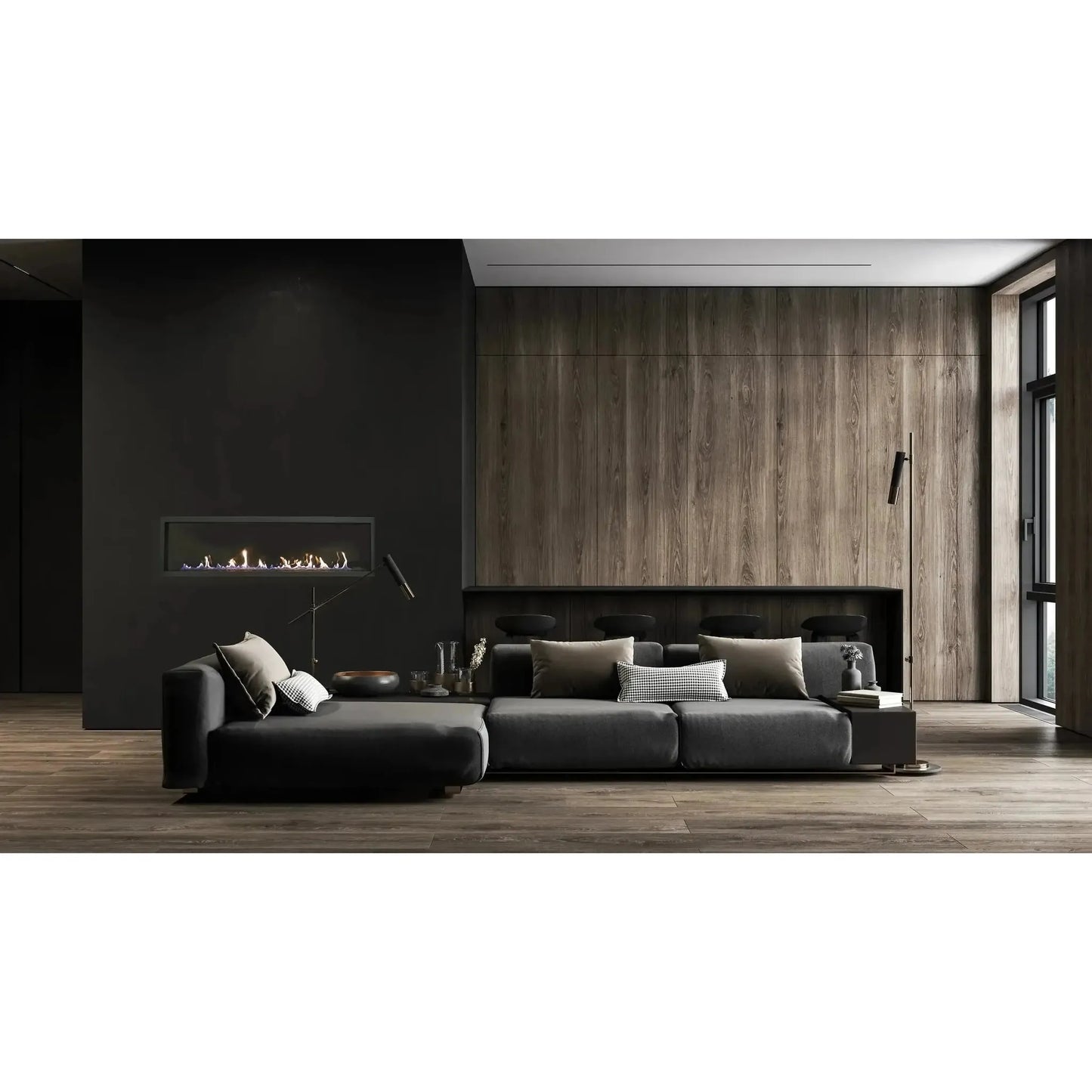 Sierra Flame by Amantii Austin 65" Direct Vent Linear Propane Gas Fireplace