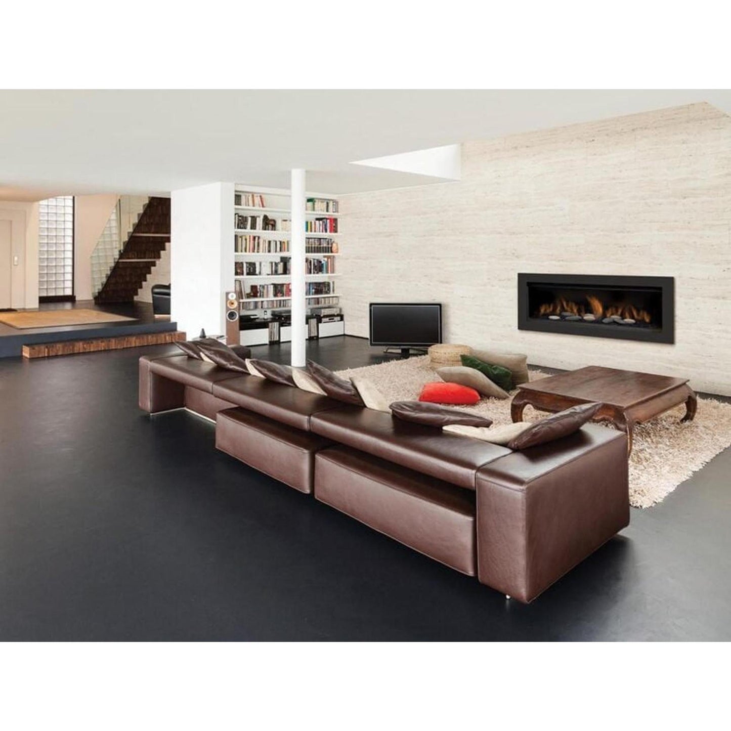 Sierra Flame by Amantii Austin 65" Direct Vent Linear Propane Gas Fireplace