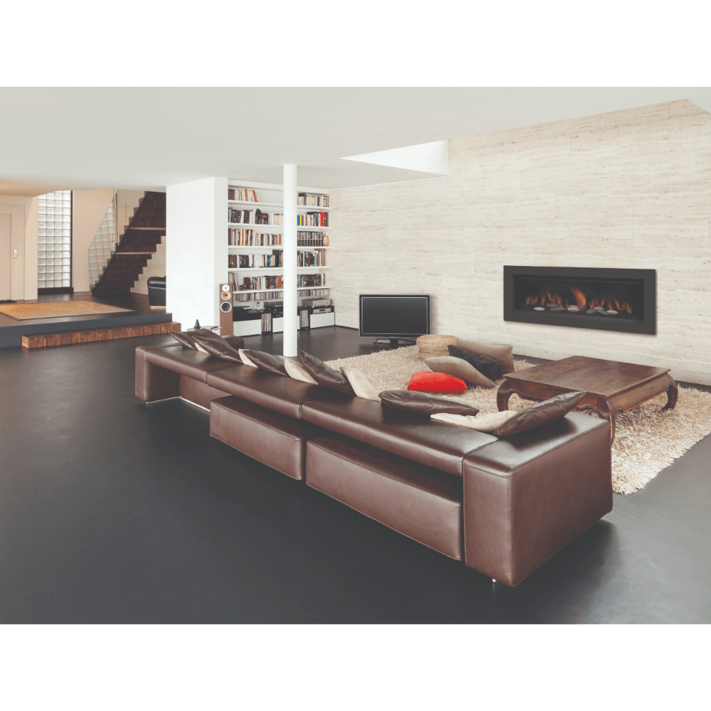 Sierra Flame by Amantii Austin 65" Direct Vent Linear Propane Gas Fireplace