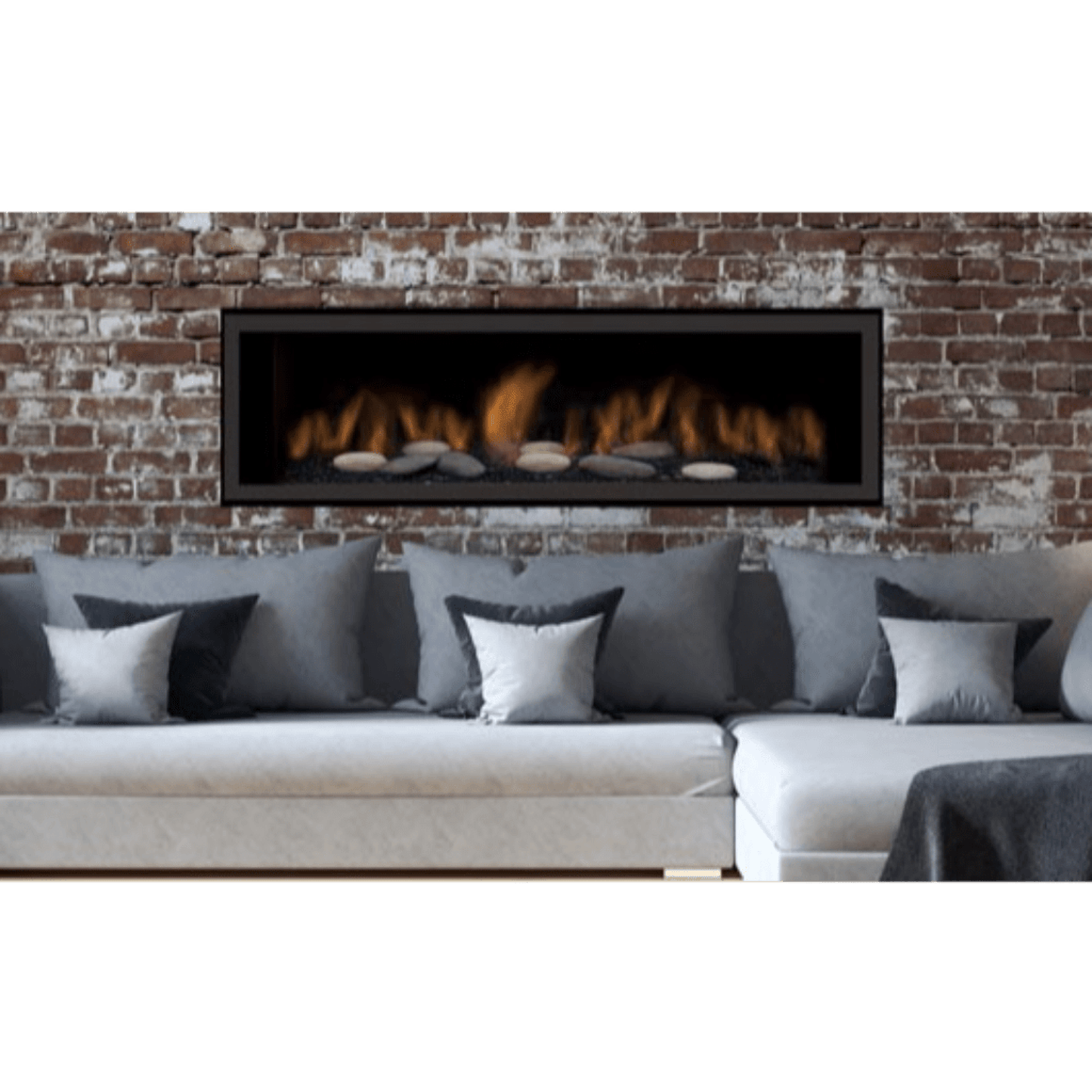 Sierra Flame by Amantii Austin 65" Direct Vent Linear Propane Gas Fireplace
