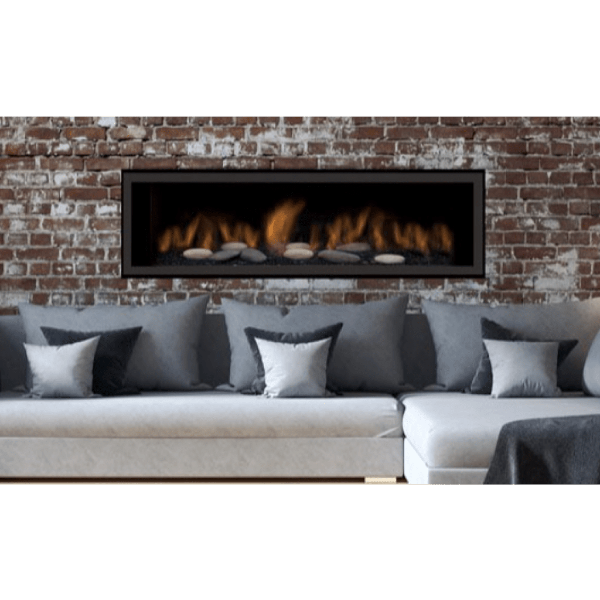 Sierra Flame by Amantii Austin 65" Direct Vent Linear Propane Gas Fireplace