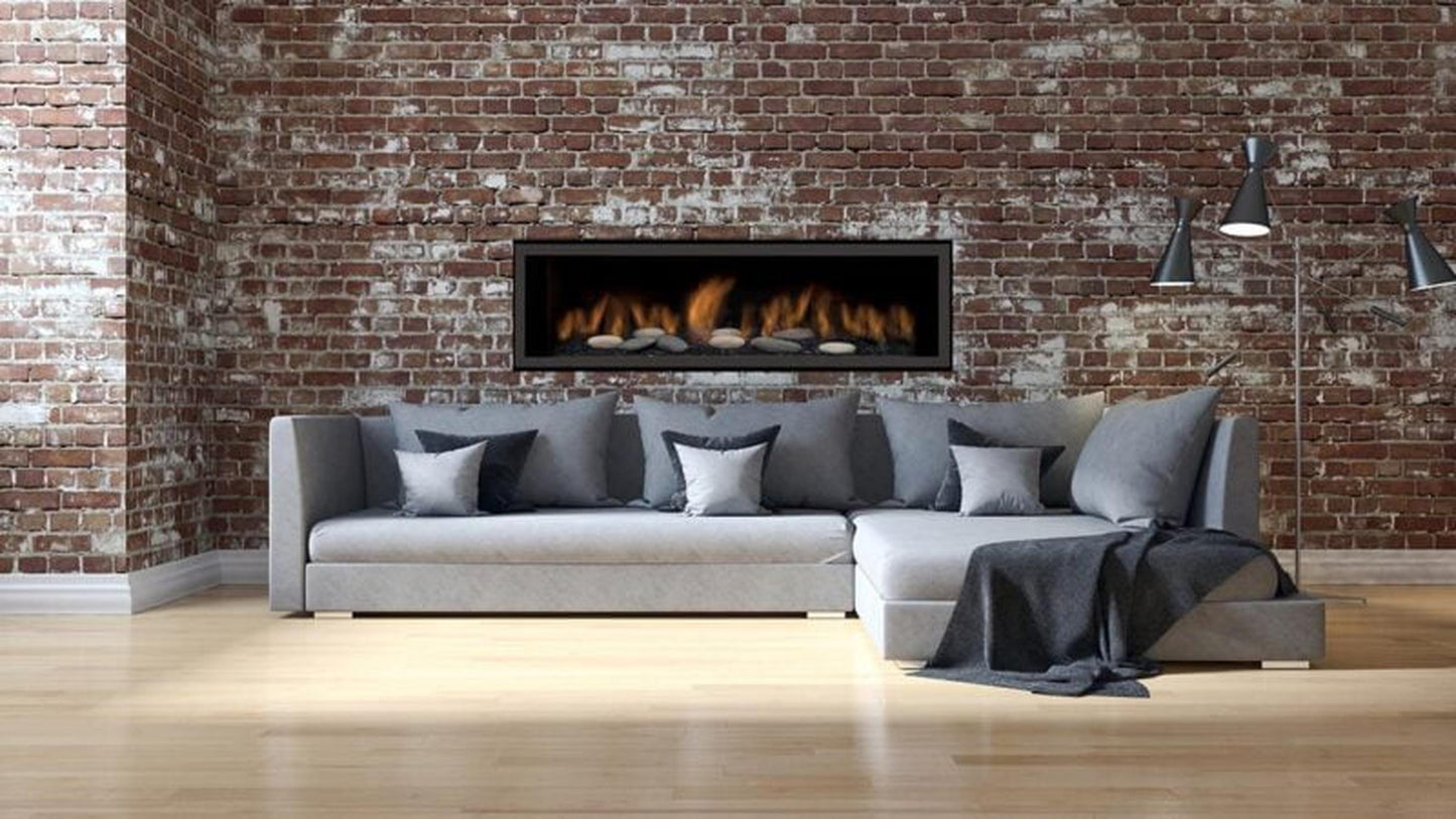 Sierra Flame by Amantii Austin 65" Direct Vent Linear Natural Gas Fireplace