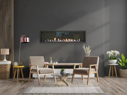 Sierra Flame by Amantii Austin 65" Direct Vent Linear Natural Gas Fireplace