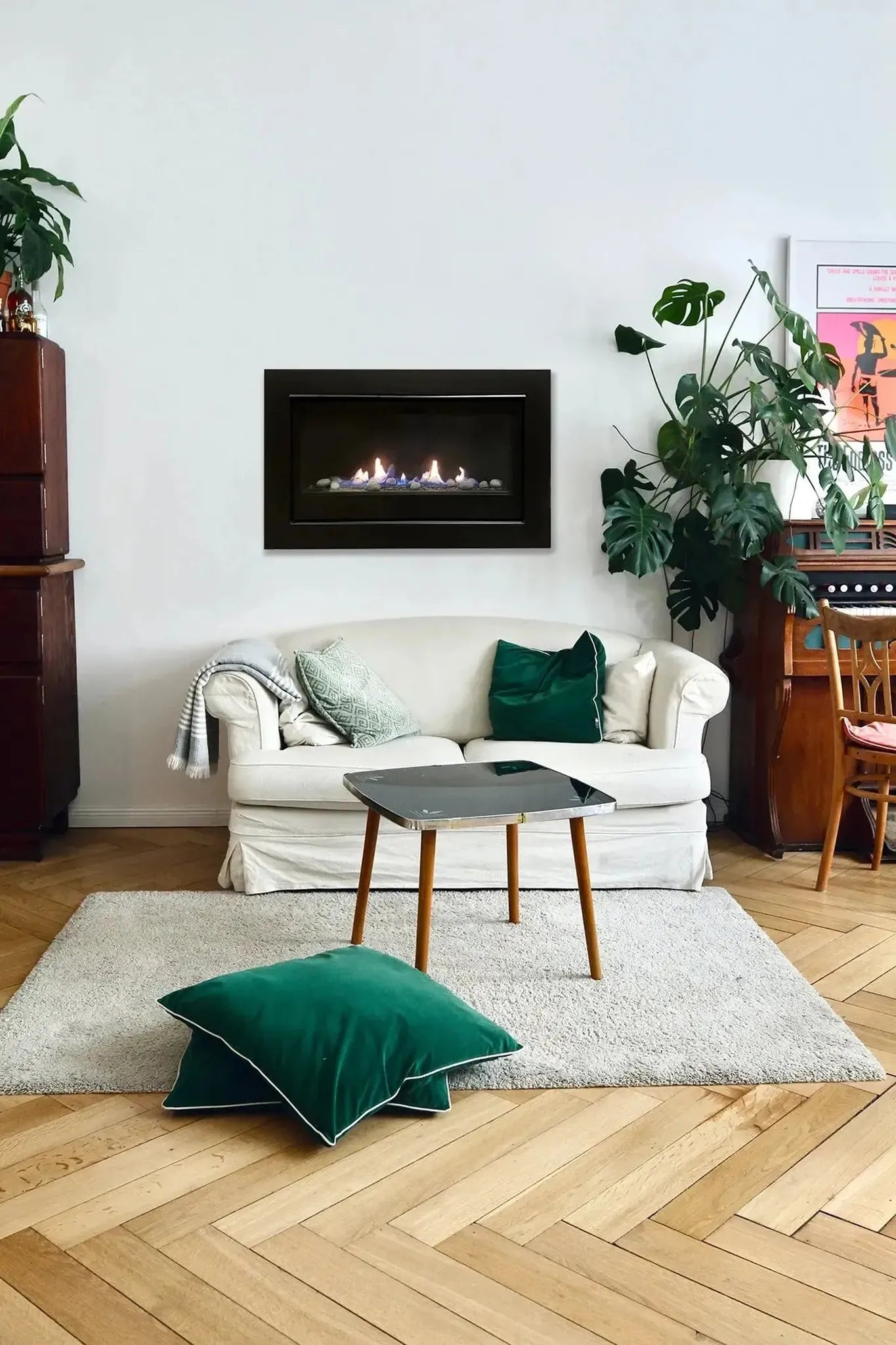 Sierra Flame by Amantii Boston 36" Linear Direct Vent Natural Gas Fireplace