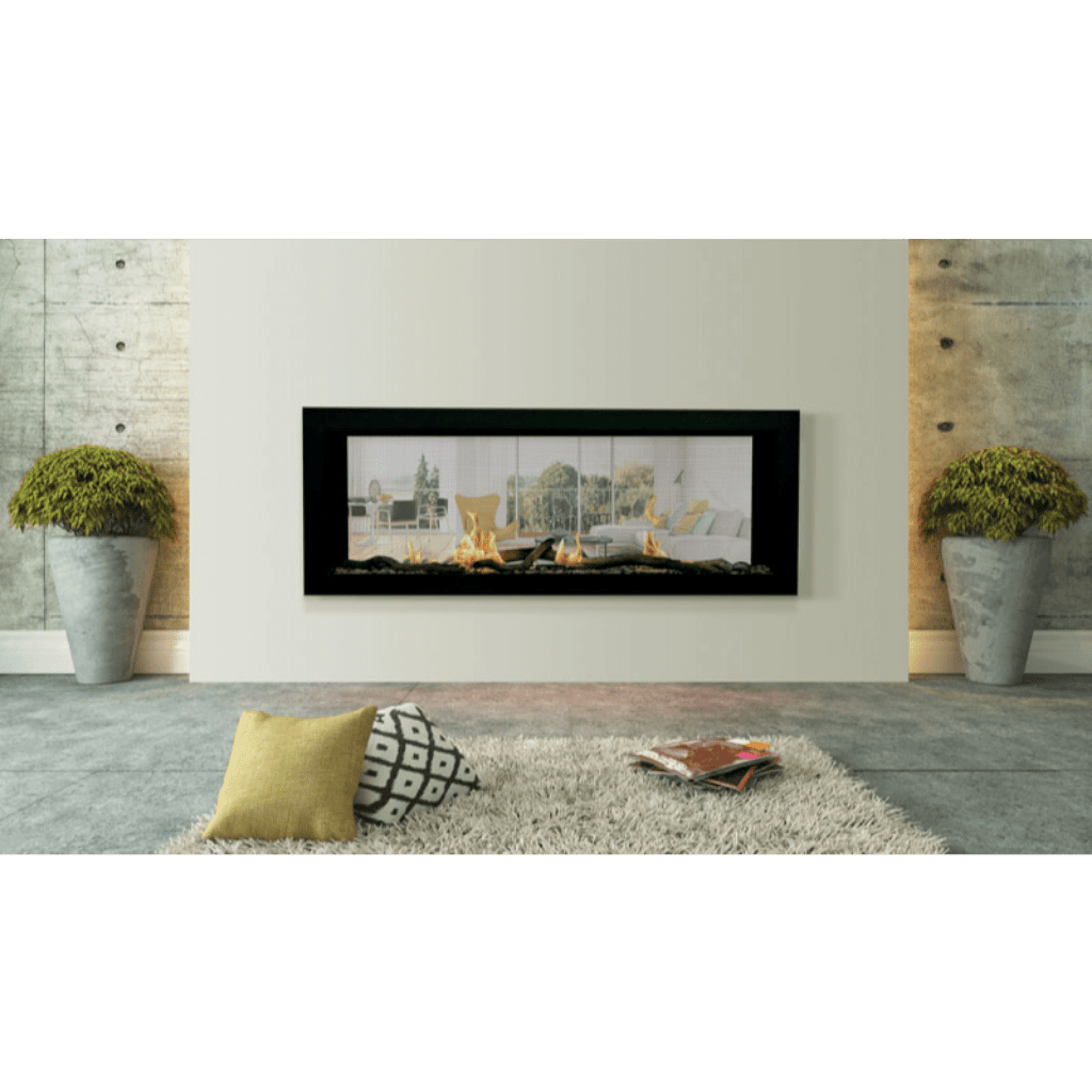 Sierra Flame by Amantii Emerson 48" See-Through Linear Propane Gas Fireplace