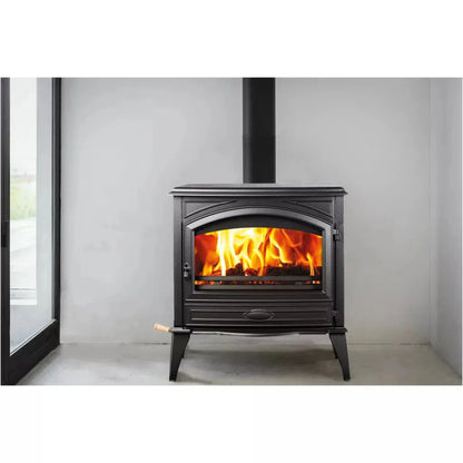 Sierra Flame by Amantii Lynwood W76 Cast Iron Freestanding Wood Burning Stove