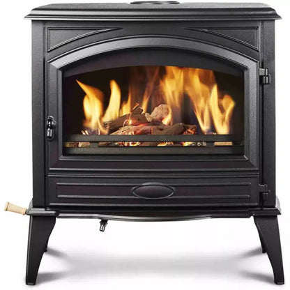 Sierra Flame by Amantii Lynwood W76 Cast Iron Freestanding Wood Burning Stove