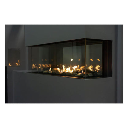 Sierra Flame by Amantii Lyon 48" 4-Sided See-Through Direct-Vent Natural Gas Fireplace
