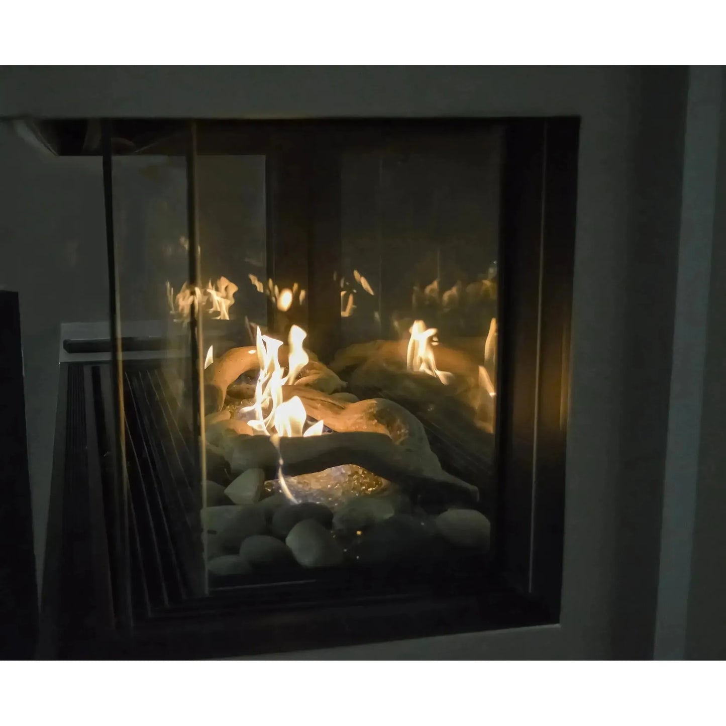 Sierra Flame by Amantii Lyon 48" 4-Sided See-Through Direct-Vent Natural Gas Fireplace
