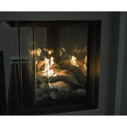 Sierra Flame by Amantii Lyon 48" 4-Sided See-Through Direct-Vent Natural Gas Fireplace