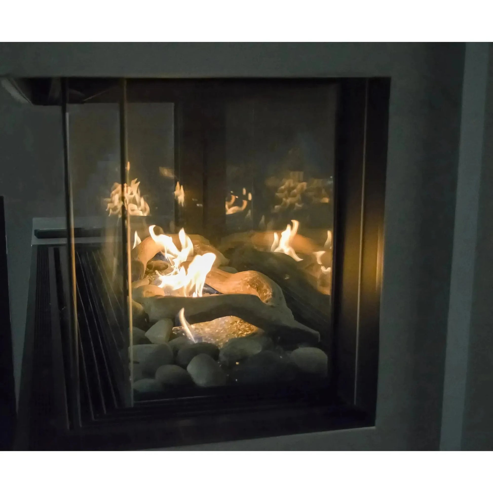 Sierra Flame by Amantii Lyon 48" 4-Sided See-Through Direct-Vent Natural Gas Fireplace