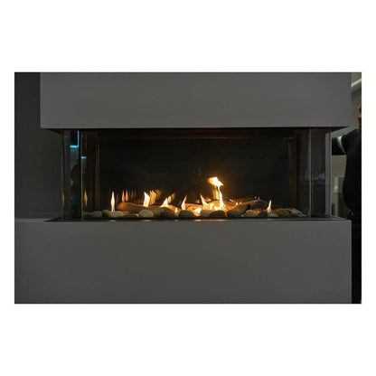 Sierra Flame by Amantii Lyon 48" 4-Sided See-Through Direct-Vent Natural Gas Fireplace