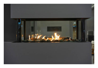 Sierra Flame by Amantii Lyon 48" 4-Sided See-Through Natural Gas Fireplace