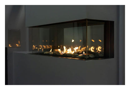 Sierra Flame by Amantii Lyon 48" 4-Sided See-Through Natural Gas Fireplace