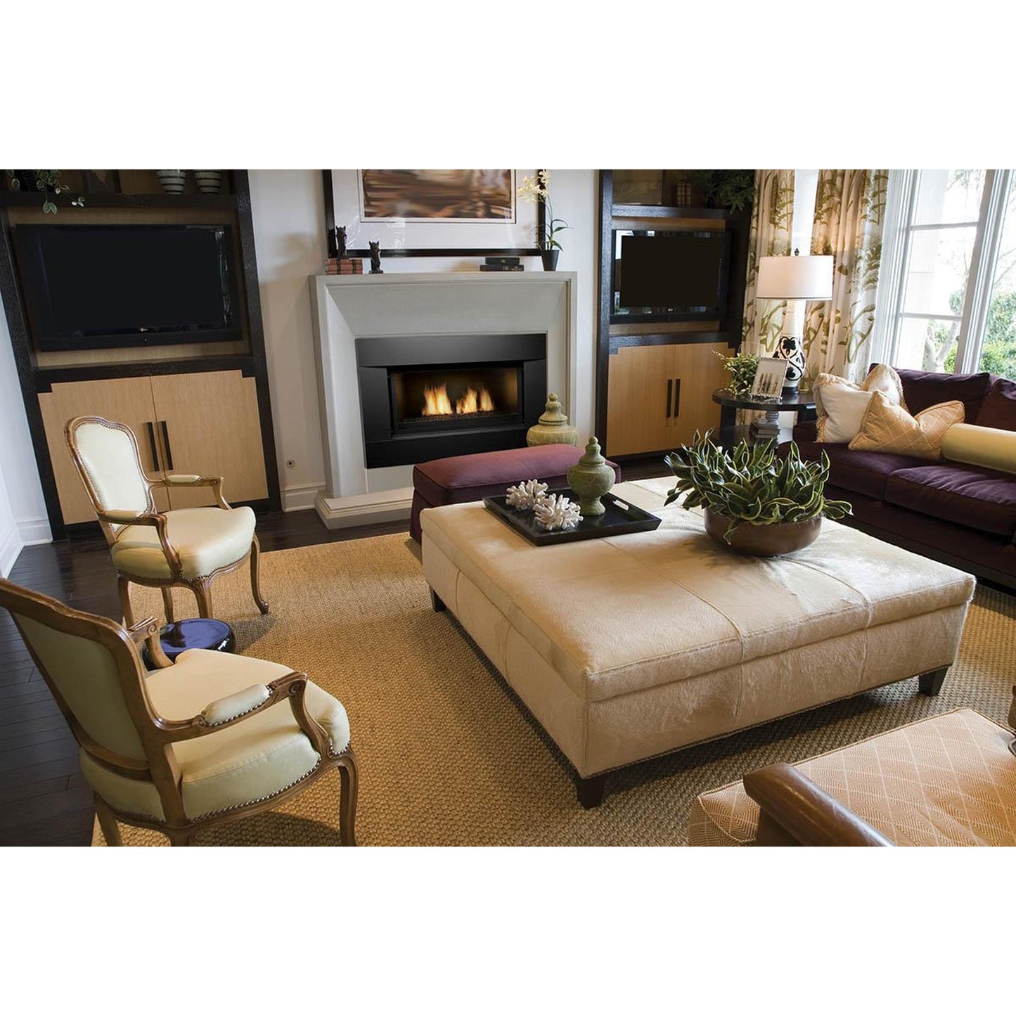 Sierra Flame by Amantii Newcomb Deluxe 36" Direct Vent Linear Propane Gas Fireplace
