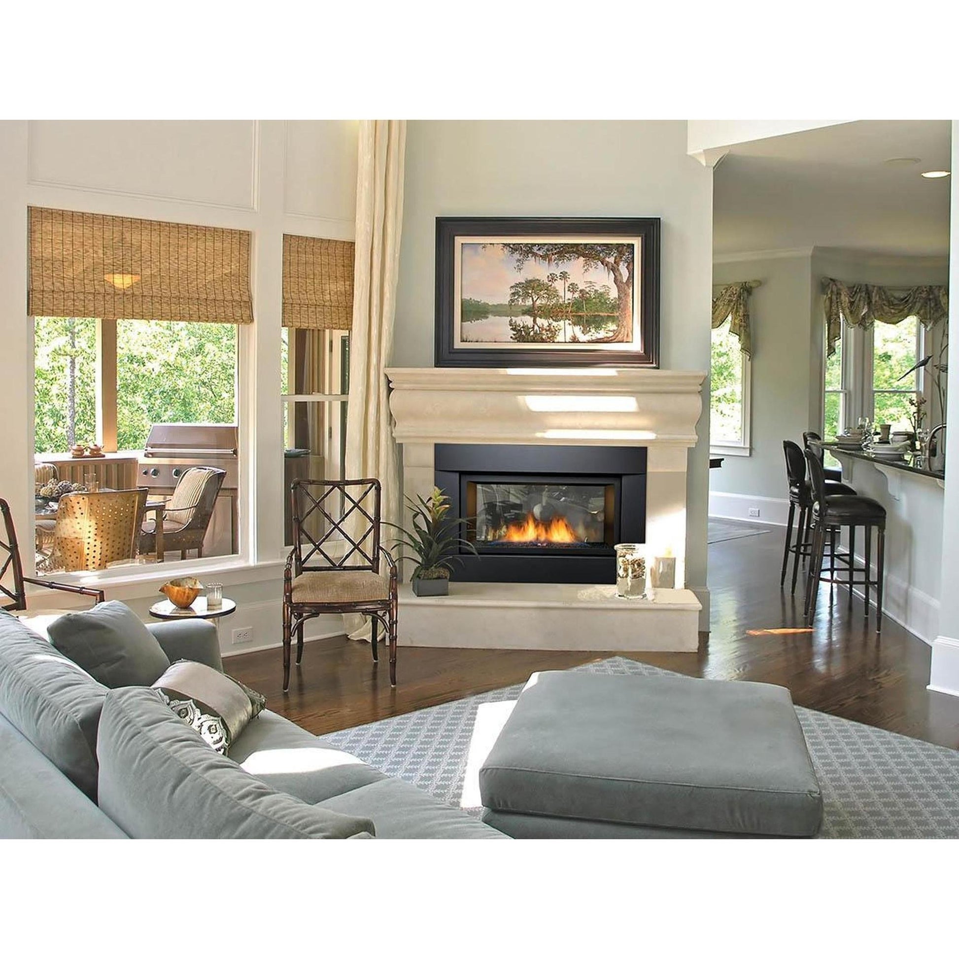 Sierra Flame by Amantii Palisade 36" See-Through Direct Vent Linear Propane Gas Fireplace