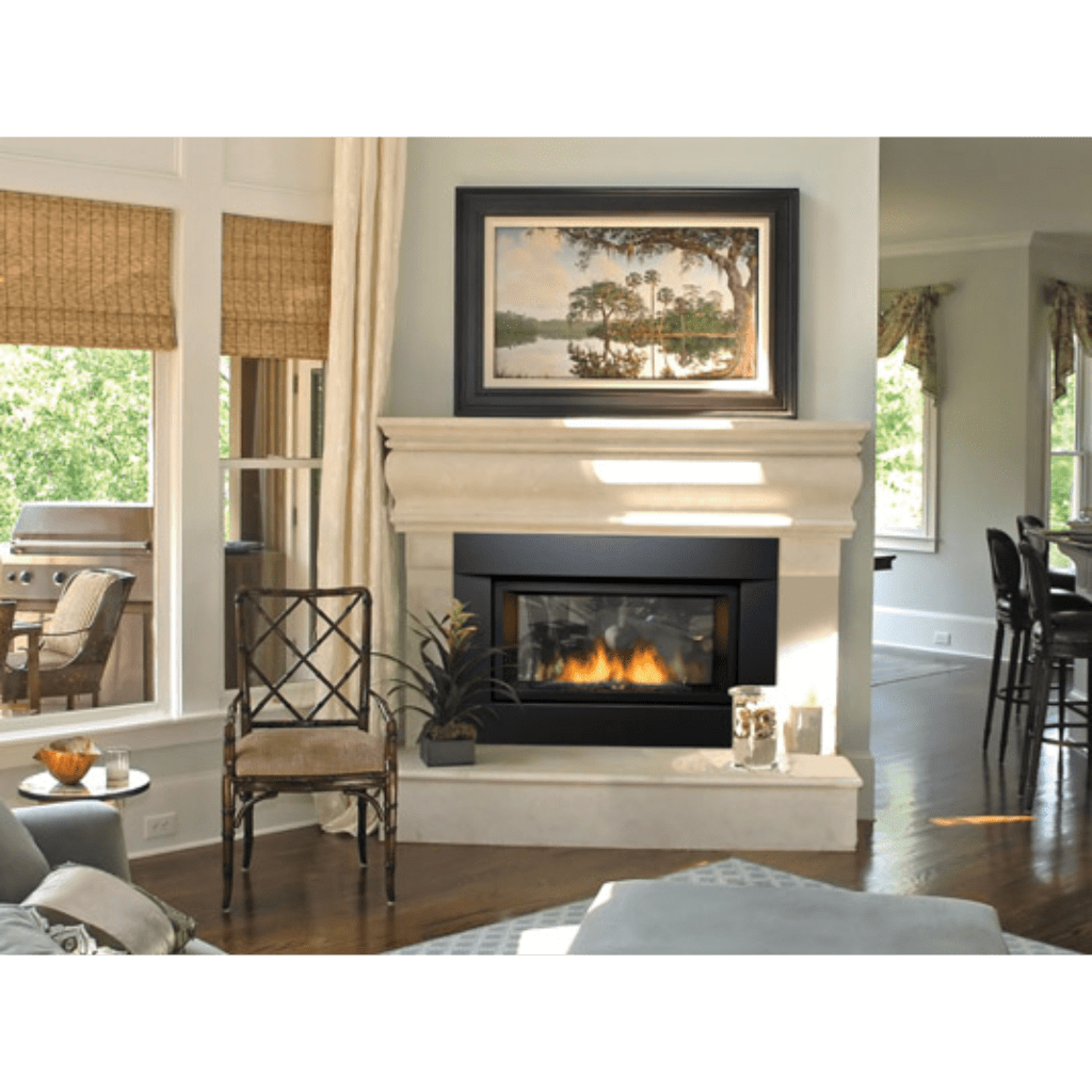 Sierra Flame by Amantii Palisade 36" See-Through Direct Vent Linear Propane Gas Fireplace