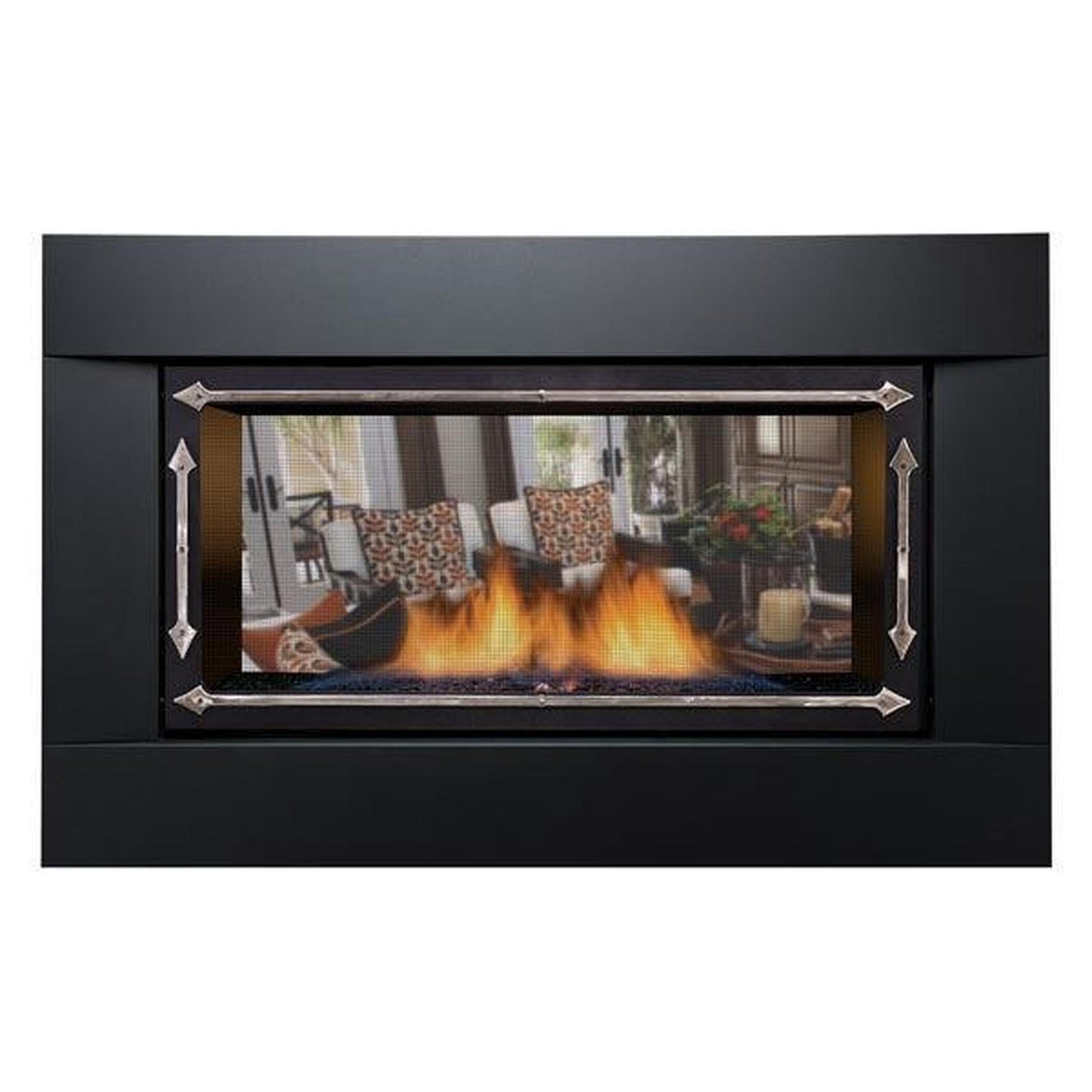 Sierra Flame by Amantii Palisade Deluxe 36" See-Through Direct Vent Linear Propane Gas Fireplace