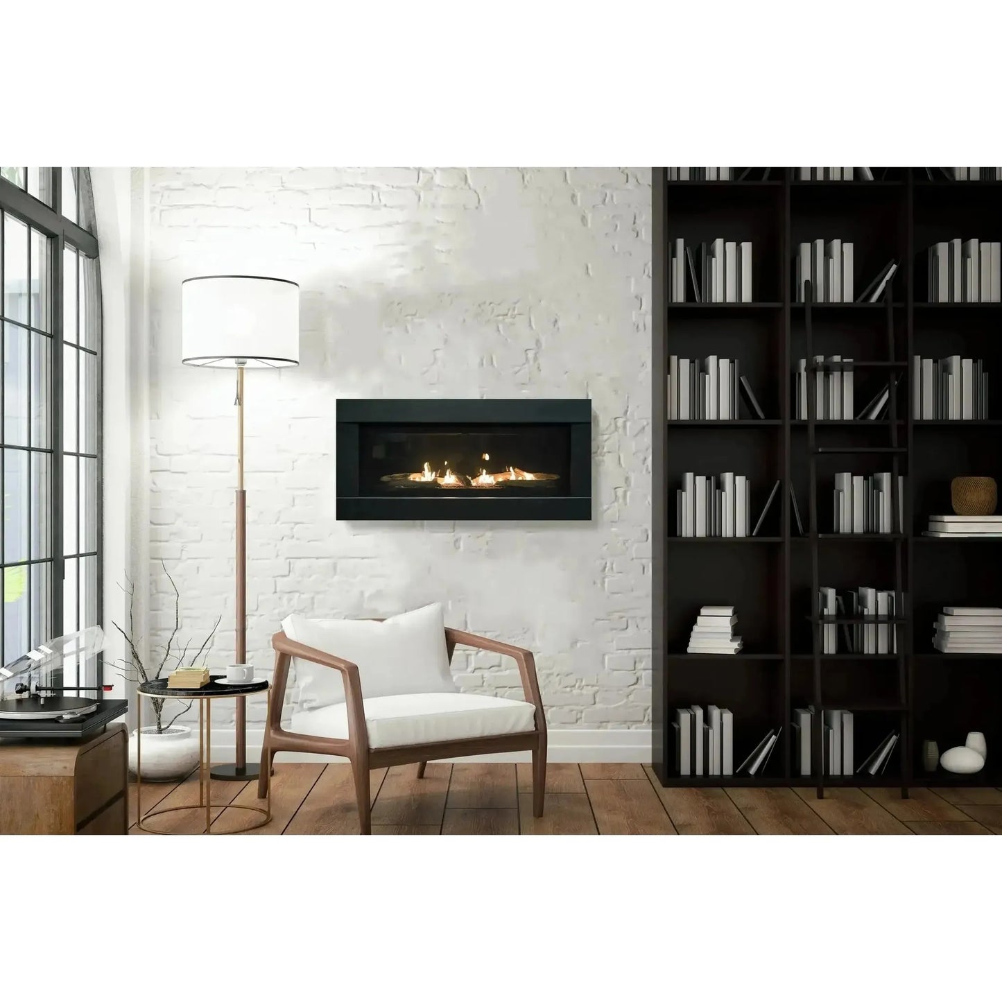 Sierra Flame by Amantii Stanford 55" Direct Vent Linear Propane Gas Fireplace
