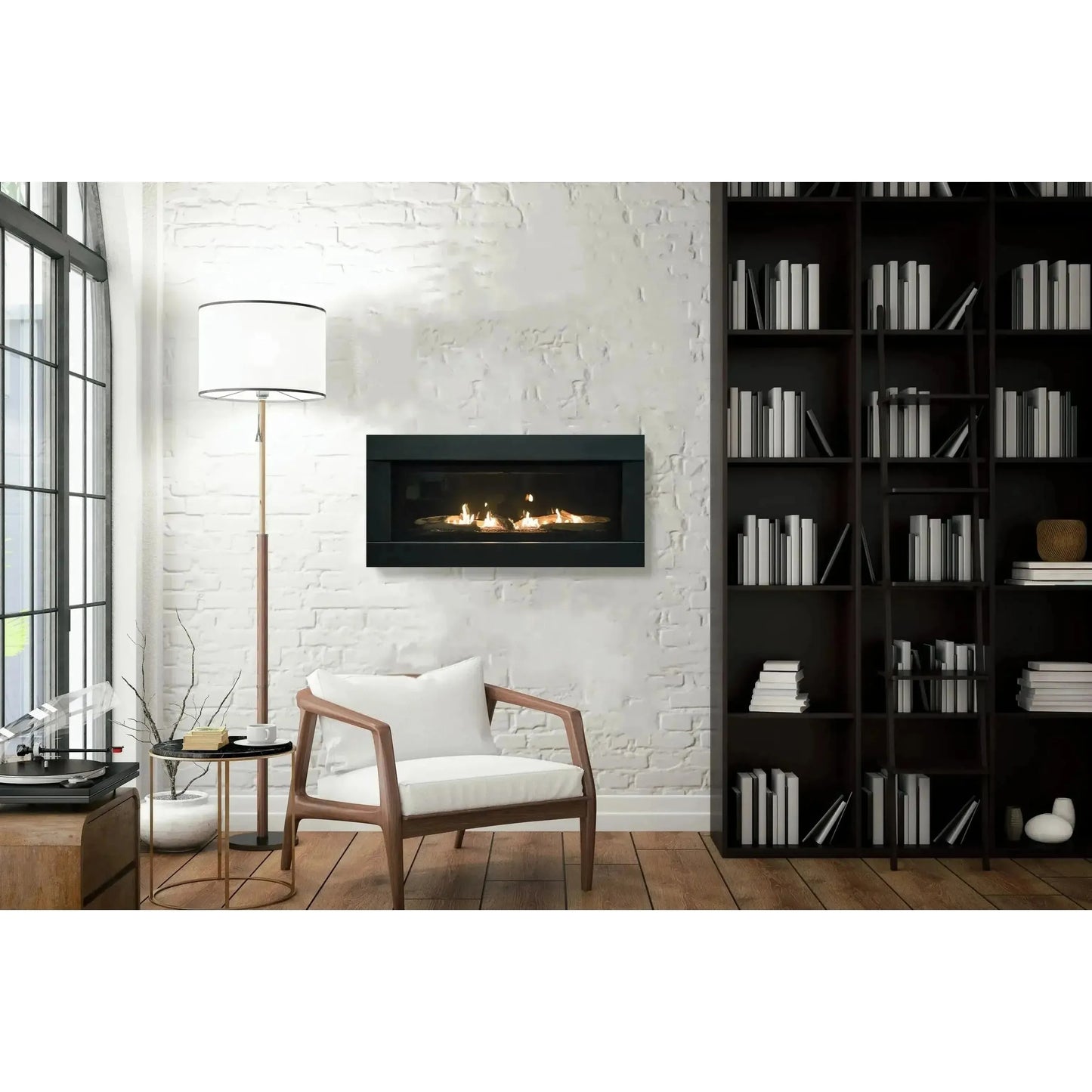 Sierra Flame by Amantii Stanford 55" Direct Vent Linear Propane Gas Fireplace