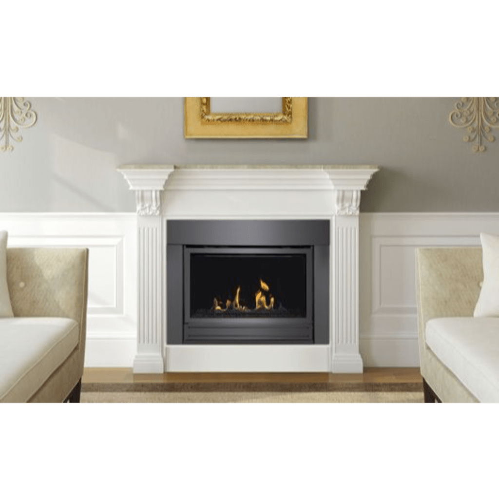 Sierra Flame by Amantii Surround with Safety Barrier for Bradley Direct Vent Linear Gas Fireplace