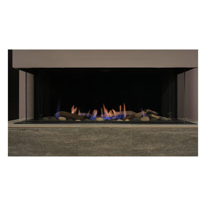Sierra Flame by Amantii Toscana 58" Three-Sided Peninsula Direct Vent Natural Gas Fireplace