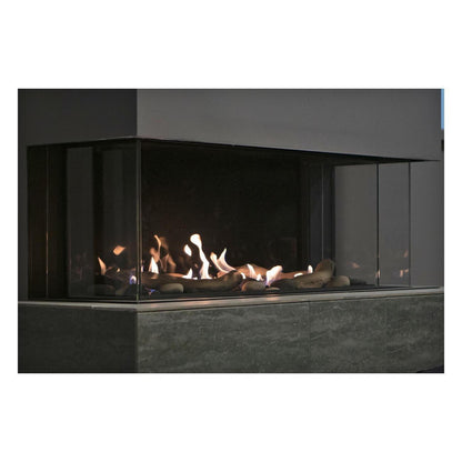 Sierra Flame by Amantii Toscana 58" Three-Sided Peninsula Direct Vent Natural Gas Fireplace