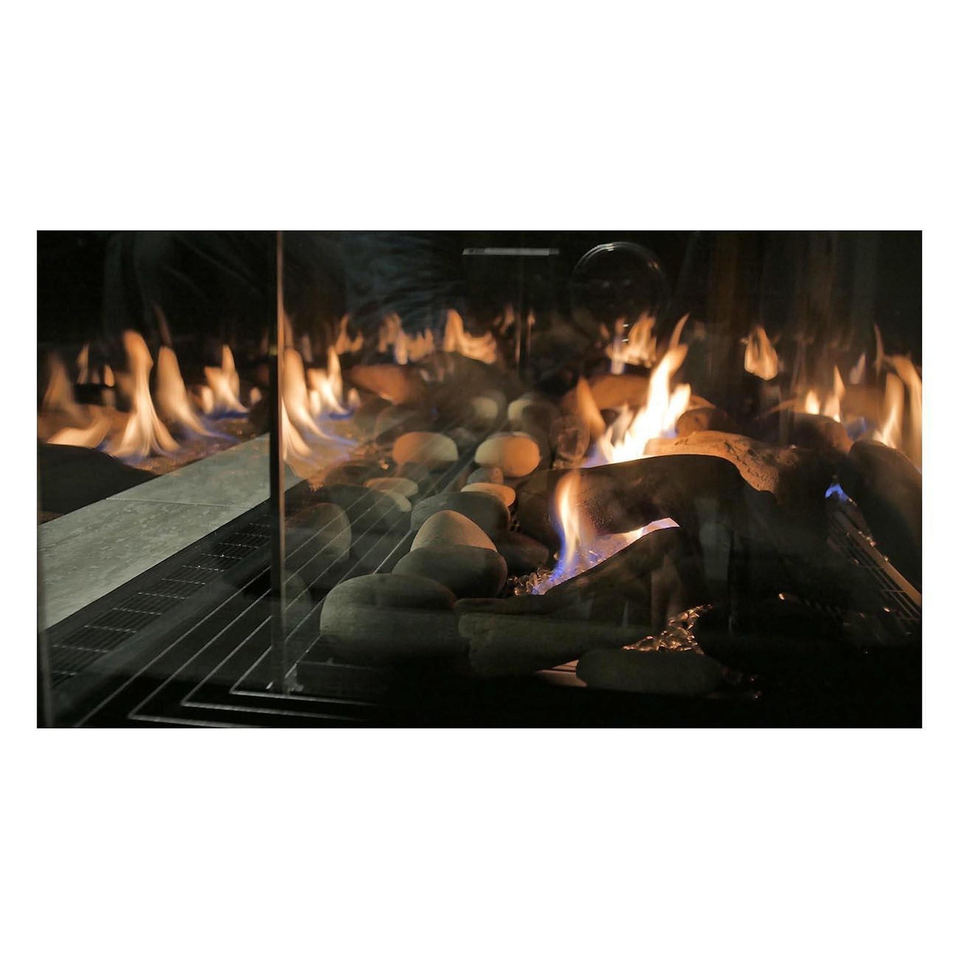 Sierra Flame by Amantii Toscana 58" Three-Sided Peninsula Direct Vent Natural Gas Fireplace