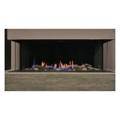 Sierra Flame by Amantii Toscana 58" Three-Sided Peninsula Direct Vent Natural Gas Fireplace