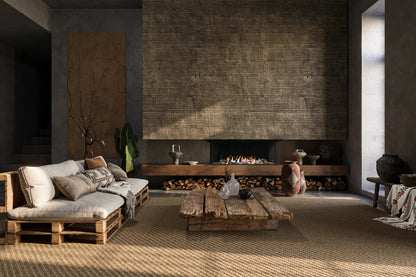 Sierra Flame by Amantii Toscana 38" Three-Sided Peninsula Direct Vent Natural Gas Fireplace