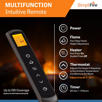 SimpliFire 30" Traditional Electric Built-In Fireplace